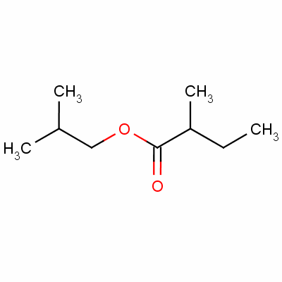 2-甲基丁酸異丁酯結(jié)構(gòu)式_2445-67-2結(jié)構(gòu)式