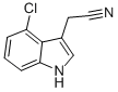 4-Chloroindole-3-acetonitrile Structure,2447-15-6Structure