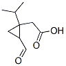 Cyclopropaneacetic acid,2-formyl-1-(1-methylethyl)- (9ci) Structure,244793-47-3Structure