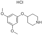 4-(3,5-Dimethoxyphenoxy)piperidine hydrochloride Structure,245057-74-3Structure