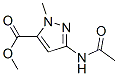 1H-pyrazole-5-carboxylicacid,3-(acetylamino)-1-methyl-,methylester(9ci) Structure,245467-35-0Structure