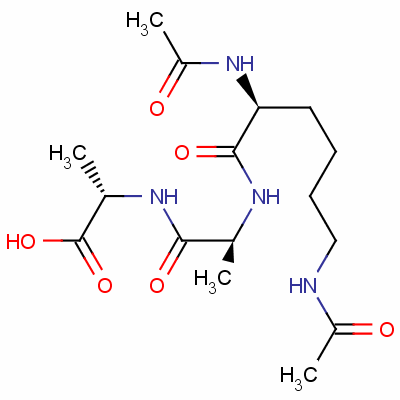 Ac-lys(ac)-d-ala-d-ala-oh Structure,24570-39-6Structure