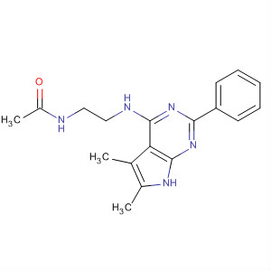 N-[2-[(5,6-dimethyl-2-phenyl-7h-pyrrolo[2,3-d]pyrimidin-4-yl)amino]ethyl]acetamide Structure,246855-42-5Structure