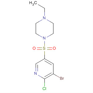 3-Bromo-2-chloro-5-(4-ethylpiperazin-1-ylsulfonyl)pyridine Structure,247582-63-4Structure