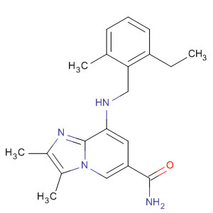 2,3-Dimethyl-8-(2-ethyl-6-methylbenzylamino)-imidazo[1,2-a]pyridine-6-carboxamide Structure,248281-68-7Structure