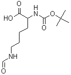 Boc-Lys(For)-OH結(jié)構(gòu)式_2483-47-8結(jié)構(gòu)式