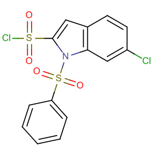 (6-Chloro-1-phenylsulfonylindol-2-yl)sulfonyl chloride Structure,249292-39-5Structure