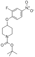 Tert-butyl 4-(2-fluoro-4-nitrophenoxy)piperidine-1-carboxylate Structure,250371-88-1Structure