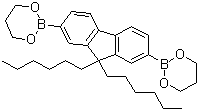 9,9-Dihexylfluorene-2,7-bis(trimethyleneborate) Structure,250597-29-6Structure