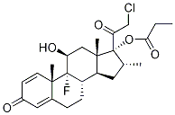 21-Chloro-9-fluoro-11beta,17-dihydroxy-16alpha-methylpregna-1,4-diene-3,20-dione 17-propionate Structure,25122-52-5Structure