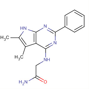 2-[(5,6-Dimethyl-2-phenyl-7h-pyrrolo[2,3-d]pyrimidin-4-yl)amino]acetamide Structure,251946-12-0Structure