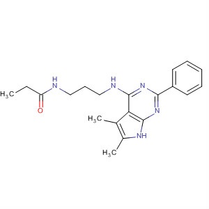 N-[3-[(5,6-dimethyl-2-phenyl-7h-pyrrolo[2,3-d]pyrimidin-4-yl)amino]propyl]propanamide Structure,251946-29-9Structure