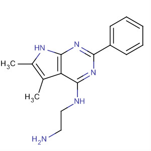 N1-(5,6-dimethyl-2-phenyl-7h-pyrrolo[2,3-d]pyrimidin-4-yl)-1,2-ethanediamine Structure,251946-31-3Structure