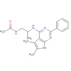 N-[2-[(5,6-dimethyl-2-phenyl-7h-pyrrolo[2,3-d]pyrimidin-4-yl)amino]propyl]acetamide Structure,251946-46-0Structure