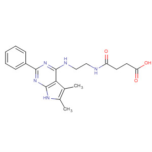 4-[[2-[(5,6-Dimethyl-2-phenyl-7h-pyrrolo[2,3-d]pyrimidin-4-yl)amino]ethyl]amino]-4-oxobutanoic acid Structure,251946-50-6Structure