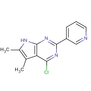 4-Chloro-5,6-dimethyl-2-(3-pyridinyl)-7h-pyrrolo[2,3-d]pyrimidine Structure,251947-10-1Structure