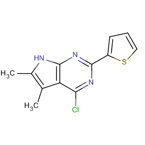 4-Chloro-5,6-dimethyl-2-(2-thienyl)-7h-pyrrolo[2,3-d]pyrimidine Structure,251947-14-5Structure