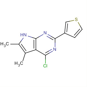 4-Chloro-5,6-dimethyl-2-(3-thienyl)-7h-pyrrolo[2,3-d]pyrimidine Structure,251947-15-6Structure