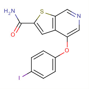 4-[4-碘苯氧基]噻吩并[2,3-c]吡啶-2-羧酰胺結(jié)構(gòu)式_251993-33-6結(jié)構(gòu)式