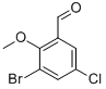 3-Bromo-5-chloro-2-(methyloxy)benzaldehyde Structure,25299-26-7Structure