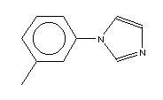 1-(間甲苯)咪唑結(jié)構(gòu)式_25364-43-6結(jié)構(gòu)式