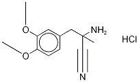 Rac α-amino-3,4-dimethoxy-α-methylbenzenepropanenitrile hydrochloride Structure,2544-12-9Structure