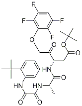 Pentanoic acid, 3-[[(2s)-2-[[2-[[2-(1,1-dimethylethyl)phenyl]amino]-2-oxoacetyl]amino]-1-oxopropyl]amino]-4-oxo-5-(2,3,5,6-tetrafluorophenoxy)-, 1,1-dimethylethyl ester, (3s)- Structure,254750-83-9Structure