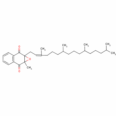 (2,3-Epoxyphytyl)menaquinone Structure,25486-55-9Structure