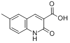 6-Methyl-2-oxo-1,2-dihydro-quinoline-3-carboxylicacid Structure,257862-32-1Structure