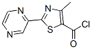 4-Methyl-2-(2-pyrazinyl)-1,3-thiazole-5-carbonyl chloride Structure,257876-11-2Structure