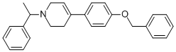 (R)-4-(4-(benzyloxy)phenyl)-1-(1-phenylethyl)-1,2,3,6-tetrahydropyridine Structure,257928-43-1Structure