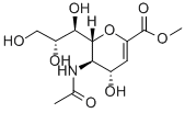 5-(Acetylamino)-2,6-anhydro-3,5-dideoxy-d-glycero-d-galacto-non-2-enonic acid methyl ester Structure,25875-99-4Structure