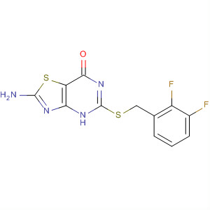 Thiazolo[4,5-d]pyrimidin-7(4h)-one,2-amino-5-[[(2,3-difluorophenyl)methyl]thio]- Structure,259100-41-9Structure