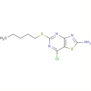 7-Chloro-5-(pentylthio)thiazolo[4,5-d]pyrimidin-2-amine Structure,259103-39-4Structure