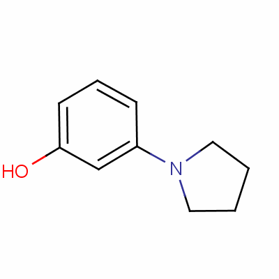 3-(1-Pyrrolidinyl)phenol Structure,25912-16-7Structure