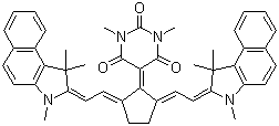 2,4,6(1H,3h,5h)-5-[2,5-bis[2-(1,3-dihydro-1,1,3-trimethyl-2h-benz[e]indol-2-ylidene)ethylidene]cyclopentylidene]-1,3-dimethylpyrimidinetrione Structure,259133-57-8Structure