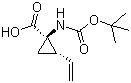 (1R,2S)-1-(叔丁氧羰基氨基)-2-乙烯基環(huán)丙烷甲酸結(jié)構(gòu)式_259221-77-7結(jié)構(gòu)式