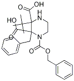 1,2-Dibenzyl 3-tert-butyl piperazine-1,2,3-tricarboxylate Structure,259253-67-3Structure