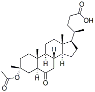 3-Alpha-hydroxy-6-oxo-5-alpha-cholan-24-oic acid methyl ester 3-acetate Structure,2616-79-7Structure