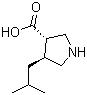 (3S,4s)-4-isobutylpyrrolidine-3-carboxylic acid Structure,261896-40-6Structure