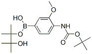 4-(tert-Butoxycarbonylamino)-3-methoxyphenylboronic acid, pinacol ester Structure,262433-02-3Structure