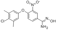 4-(4-Chloro-3,5-dimethylphenoxy)-n-hydroxy-3-nitrobenzenecarboximidamide Structure,263157-71-7Structure