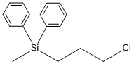 Chloropropyldiphenylmethylsilane Structure,2632-97-5Structure