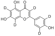 5,7-二羥基-2-[4-羥基(3,5-<sup>2</sup>H<sub>2</sub>)苯基](<sup>2</sup>H<sub>3</sub>)-4H-苯并吡喃-4-酮結(jié)構(gòu)式_263711-74-6結(jié)構(gòu)式