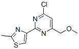 4-Chloro-6-(methoxymethyl)-2-(2-methyl-1,3-thiazol-4-yl)pyrimidine Structure,263897-42-3Structure