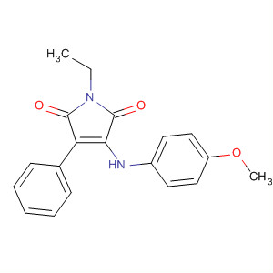 1-Ethyl-3-[(4-methoxyphenyl)amino]-4-phenyl-1h-pyrrole-2,5-dione Structure,264206-79-3Structure