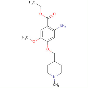 Ethyl 4-((1-methylpiperidin-4-yl)methoxy)-2-amino-5-methoxybenzoate Structure,264208-66-4Structure