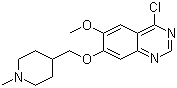4-氯-6-甲氧基-7-[(1-甲基-4-哌啶基)甲氧基]-喹唑烷結(jié)構(gòu)式_264208-72-2結(jié)構(gòu)式
