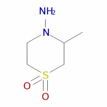 3-Methyl-4-thiomorpholinamine 1,1-dioxide Structure,26494-77-9Structure