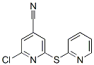 2-Chloro-6-(2-pyridylthio)isonicotinonitrile Structure,266337-47-7Structure